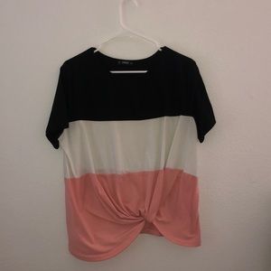 Shirt sleeve top from shein